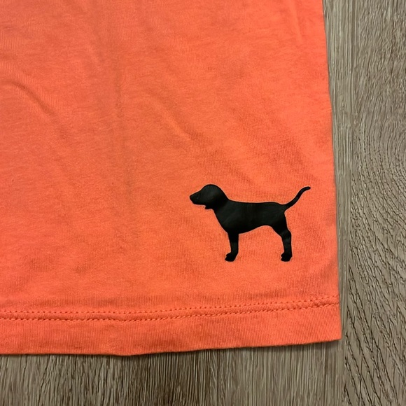 VS Pink Fishnet Mesh Crop Top Tee - Picture 3 of 5